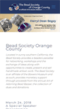Mobile Screenshot of beadsocietyoc.org